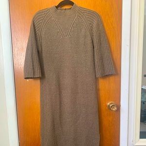 Minimum wool knit dress in brown